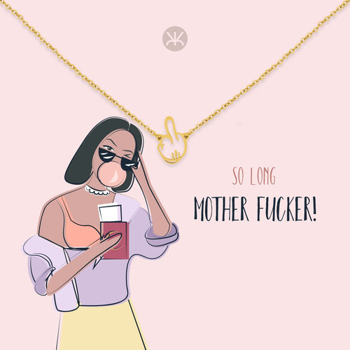 Middle Finger Farewell Necklace