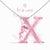 X Necklace, Silver