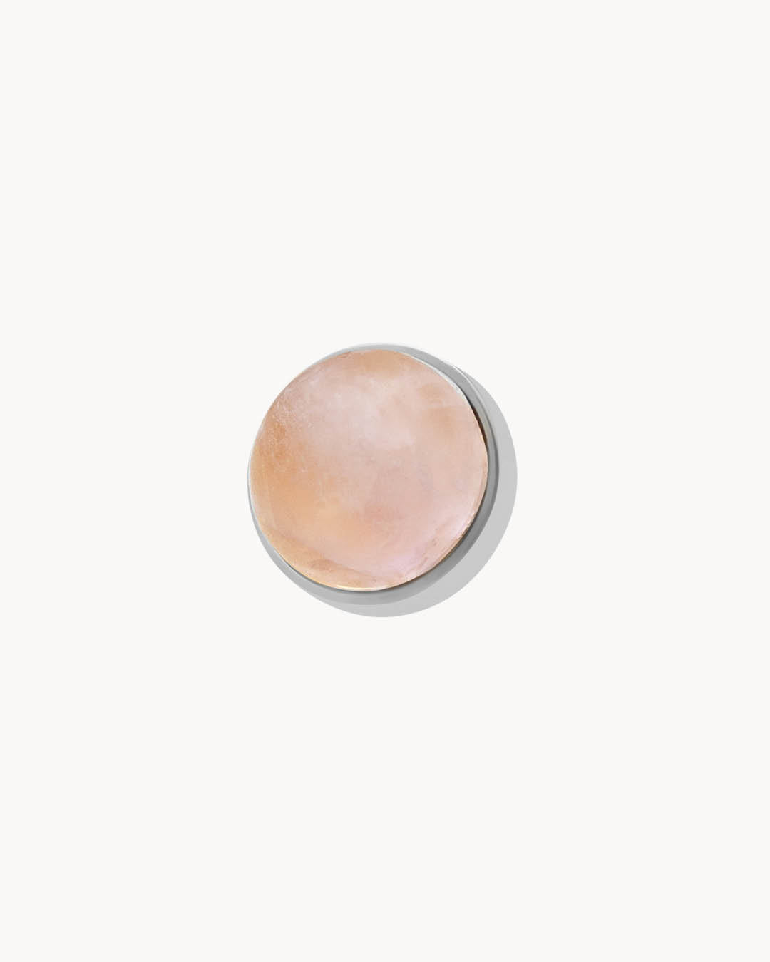 Kindness Stone Pink Quartz Mini Twist, Silver