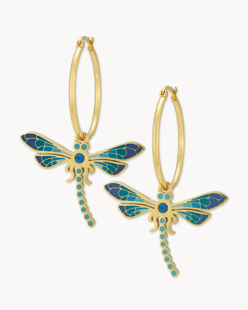 Wise Dragonfly Earrings Set