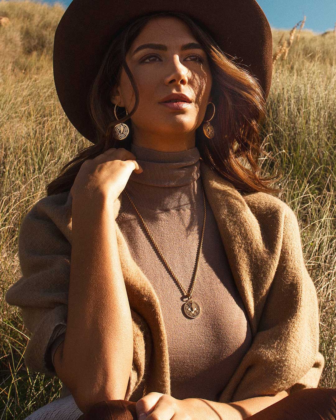 Dreamcatcher Pendant, Gold