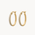 Medium Starlight Hoop Earrings, Gold