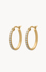 Medium Starlight Hoop Earrings, Gold