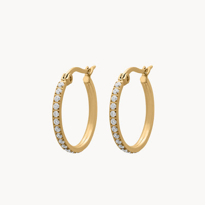 Medium Starlight Hoop Earrings, Gold