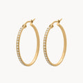 Large Starlight Hoop Earrings, Gold