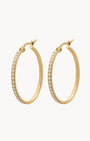 Large Starlight Hoop Earrings, Gold