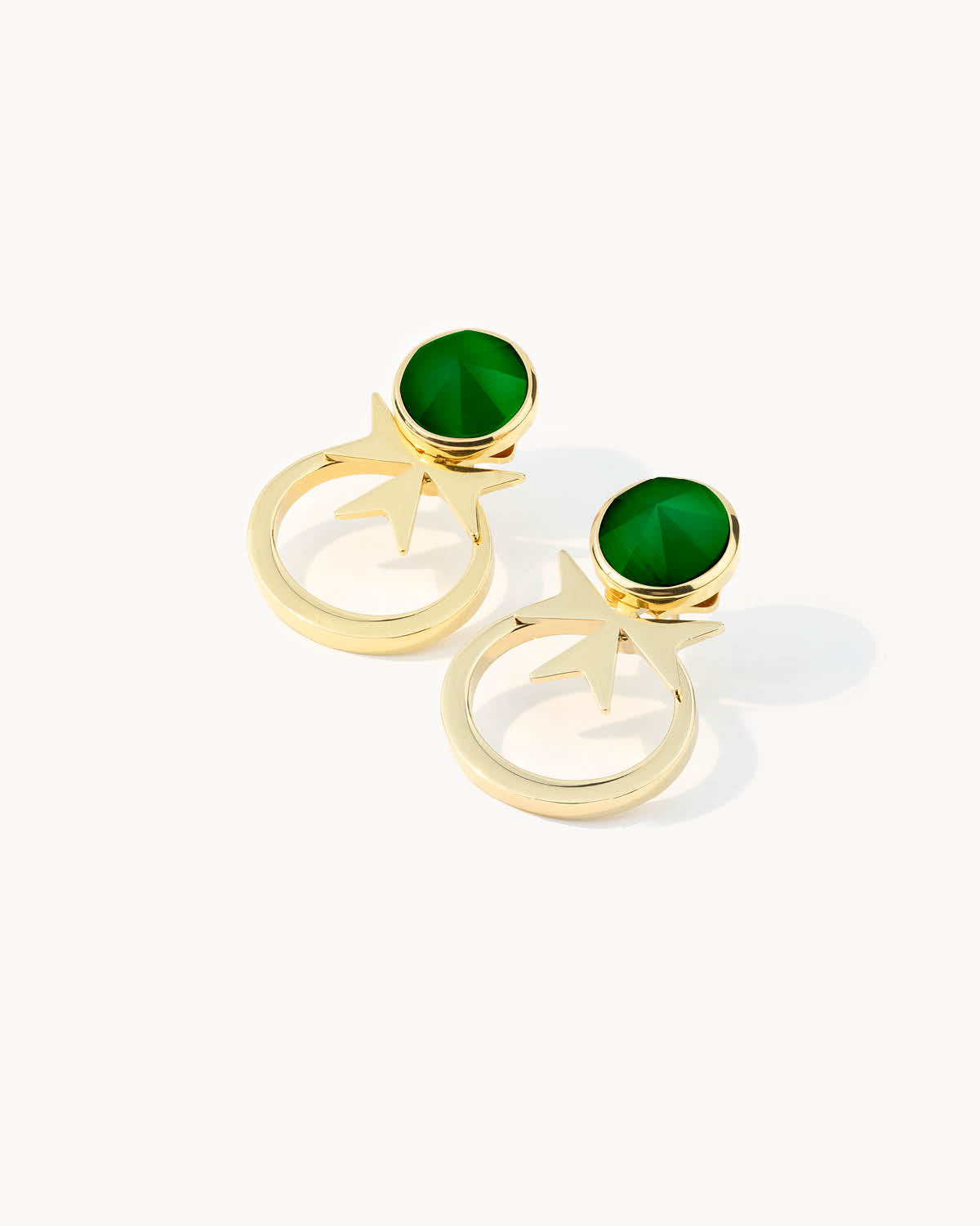 Maltese Cross Ħabbata Earring Set, Gold