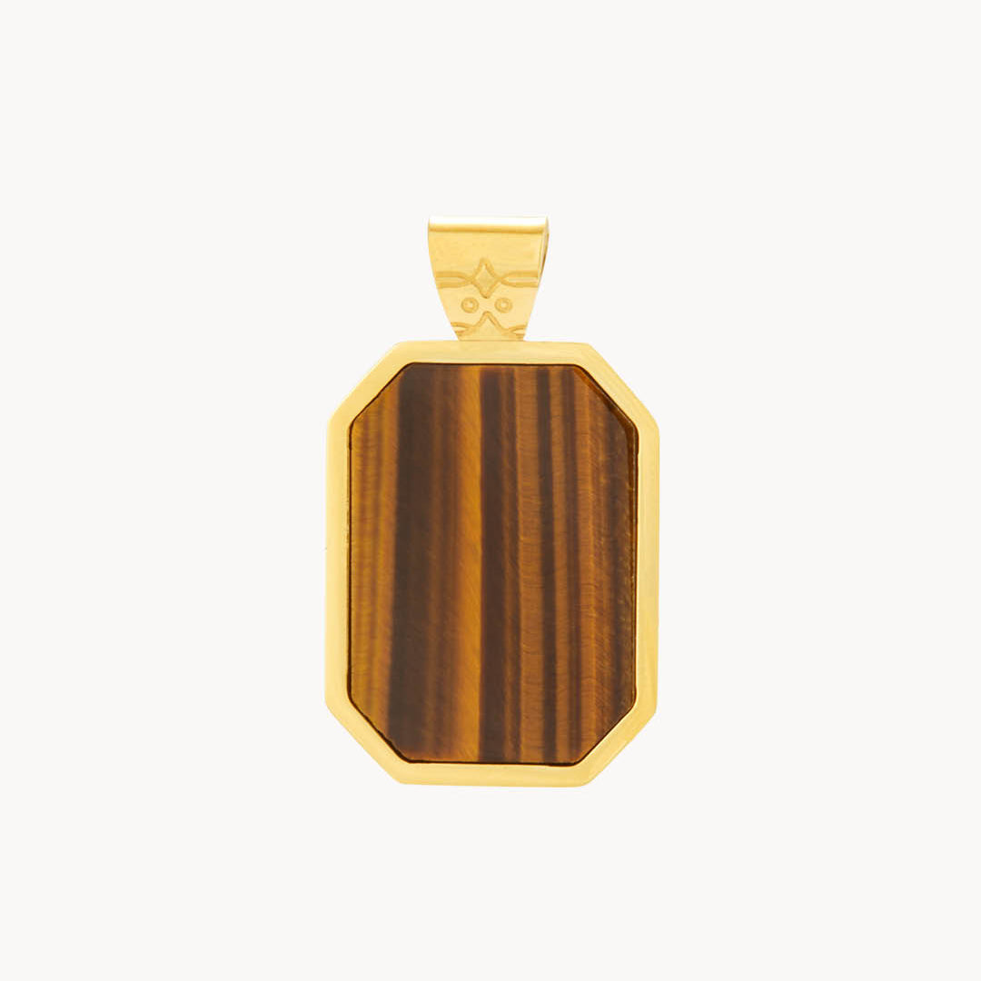 Resilience Octagon Pendant, Gold