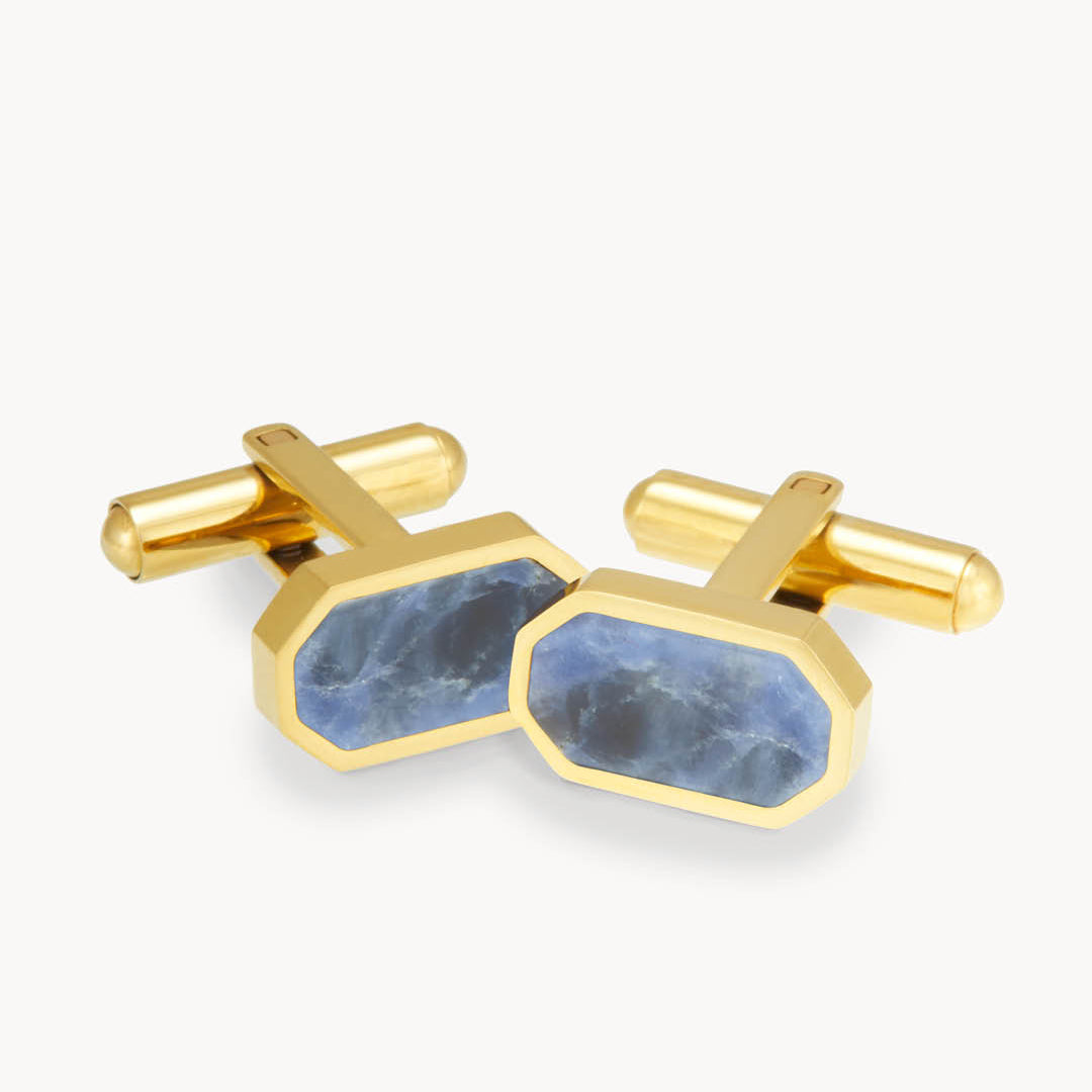 Positivity Cufflinks, Gold