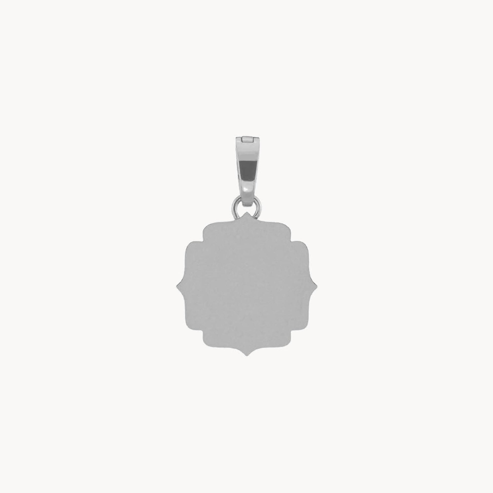 Fjura Engravable Pendant, Silver