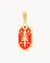Festa Pavaljun Red Pendant, Gold