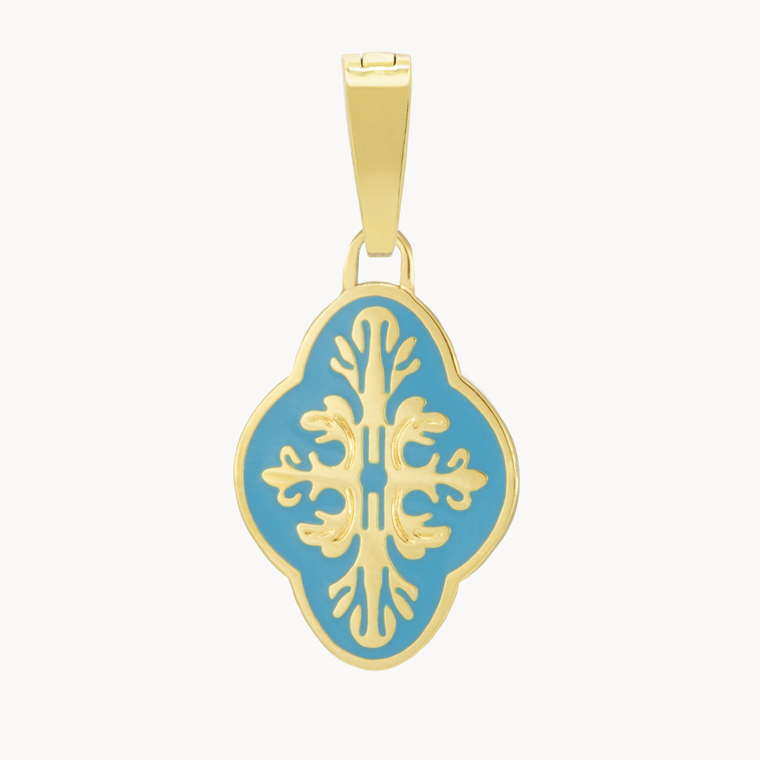 Festa Bandalora Blue Pendant, Gold