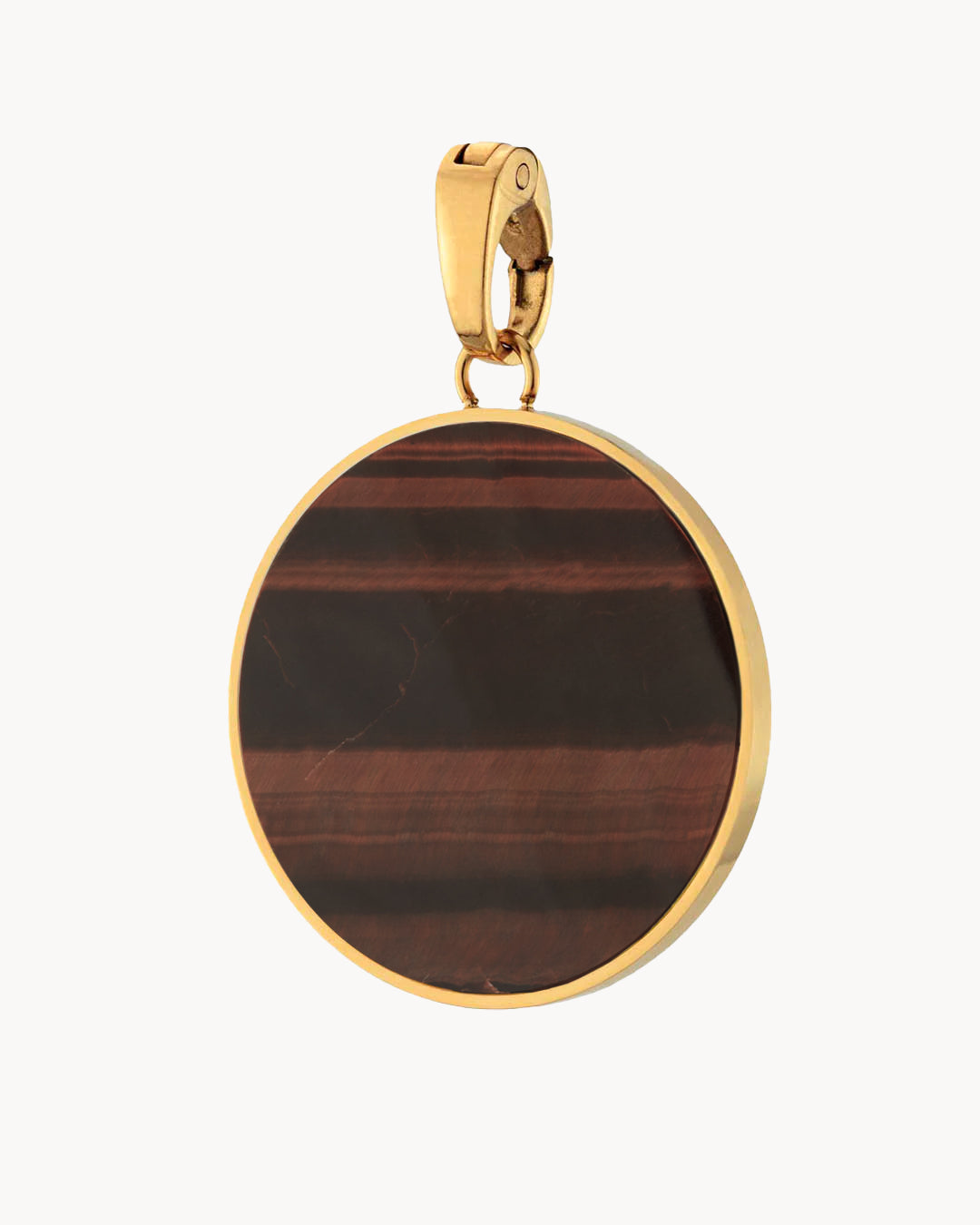 Celebration Stone Tiger Eye Signature Statement Pendant, Gold