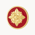 Red Pavaljun Fjura Twist Coin, Gold