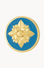 Blue Pavaljun Fjura Twist Coin, Gold