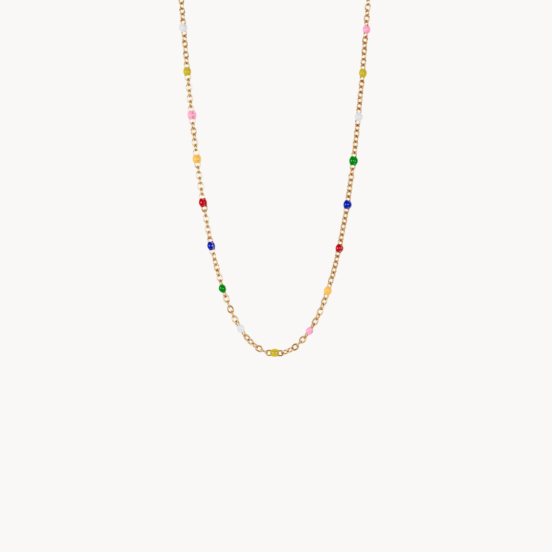 Rainbow Dainty Ball Chain