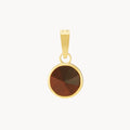 Celebration Stone Red Tiger eye Ħabbata Pendant, Gold