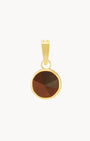 Celebration Stone Red Tiger eye Ħabbata Pendant, Gold