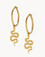 Snake Earring Set, Gold