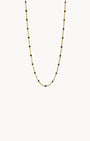Dainty Enamel Black Ball Chain