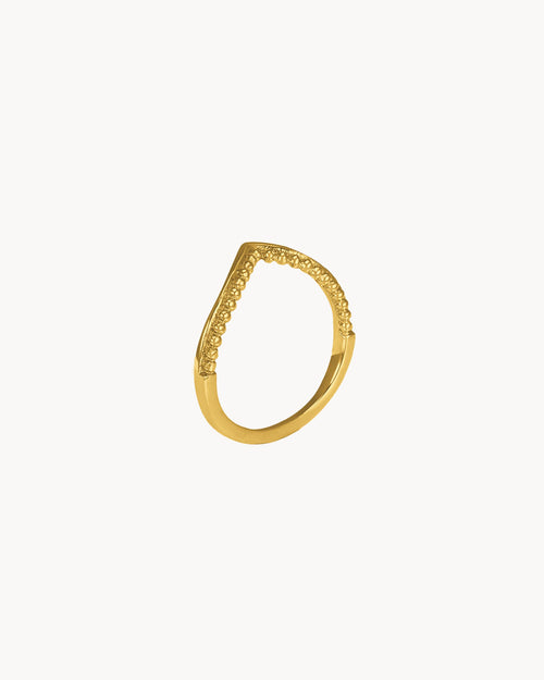 The Studded Venus Ring, Gold