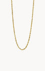 Short Shimmer Rope Chain, Gold