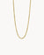 Short Shimmer Rope Chain, Gold