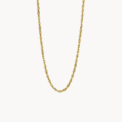Short Shimmer Rope Chain, Gold