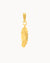 Feather Pendant, Gold