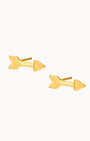 Arrow Stud Earrings, Gold