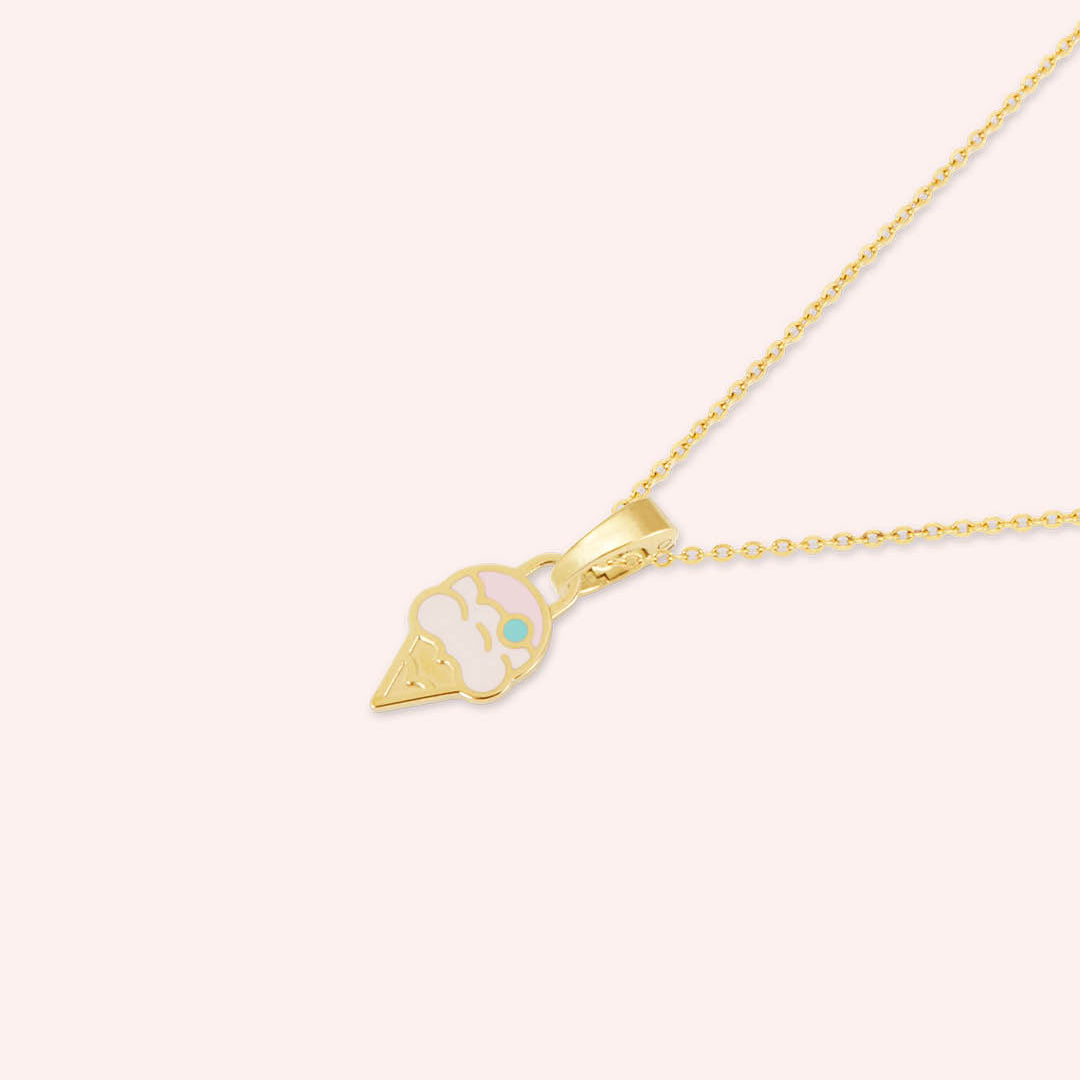 Ice Cream Necklace Set, Gold