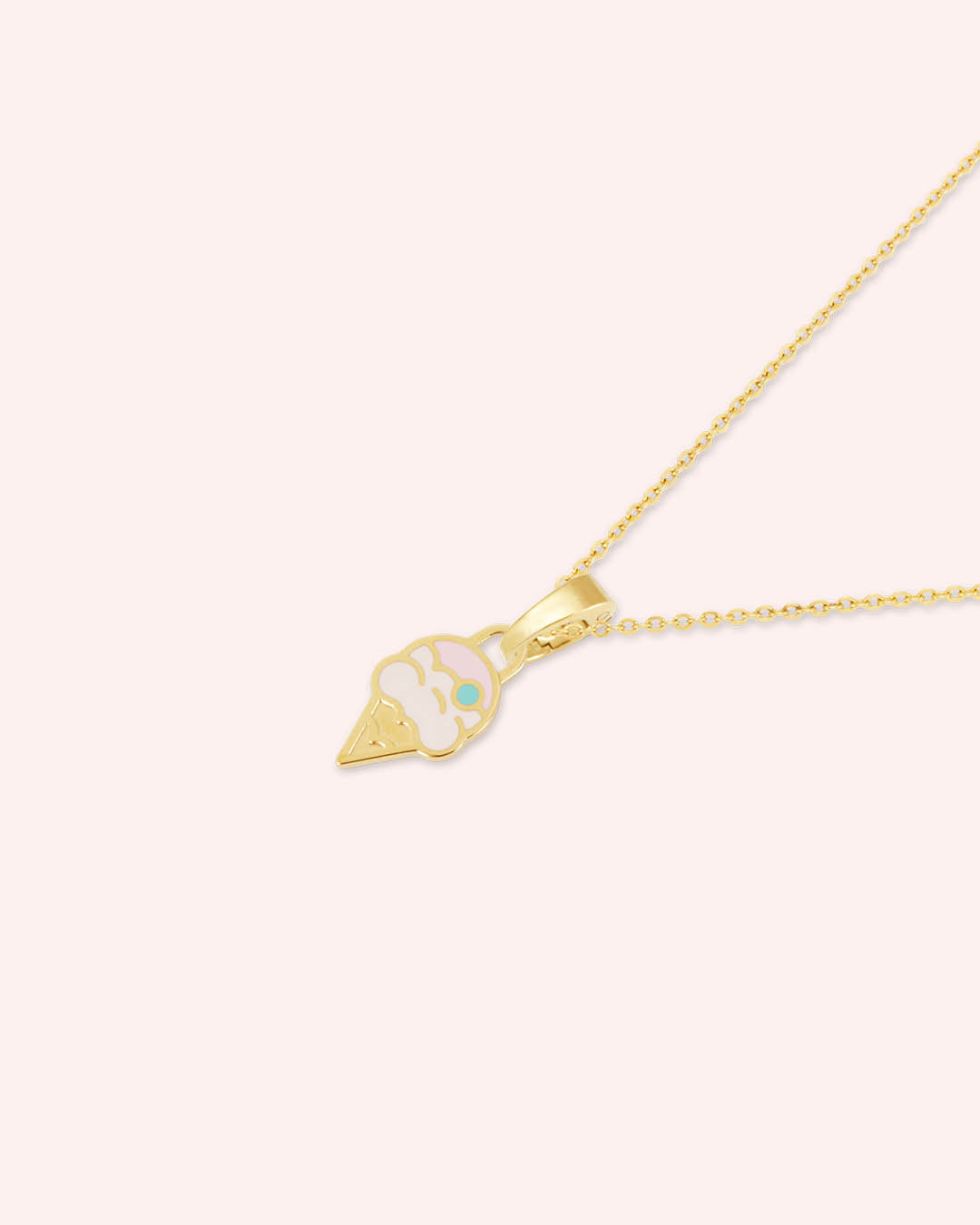 Ice Cream Necklace Set, Gold