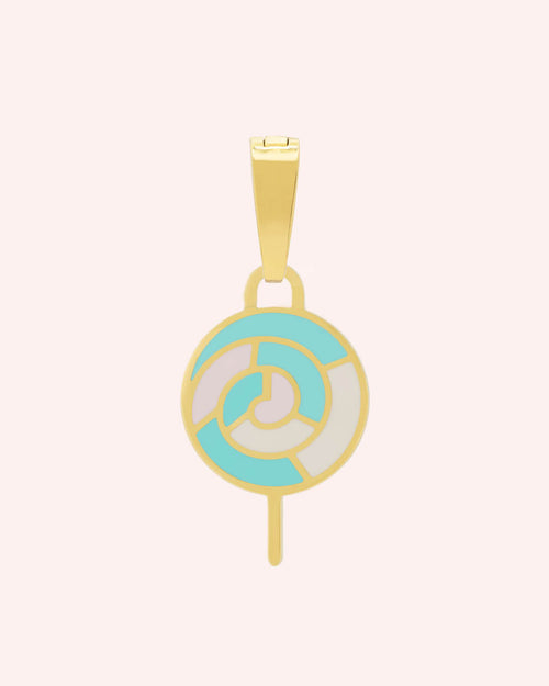 Lollipop Pendant, Gold