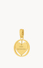 Mum Heart Spin Engraved Pendant, Gold