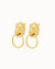 Lion Ħabbata Stud Earrings, Gold