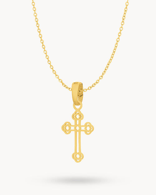 Salib Necklace Set, Gold