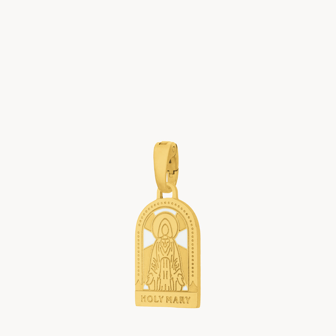 Holy Mary Pendant, Gold