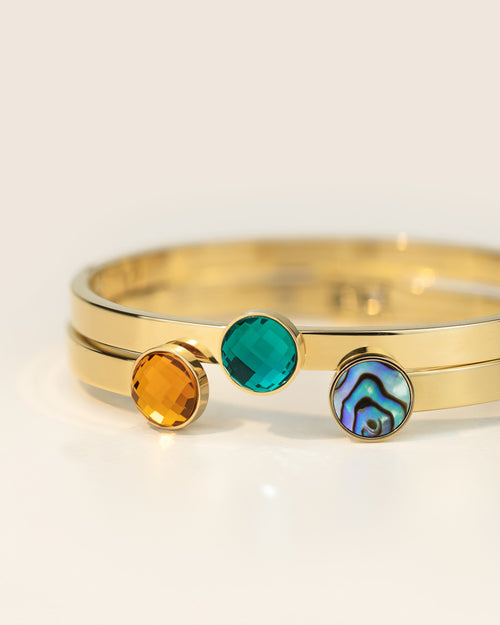 August Birthstone Beauty Mini Twist, Gold