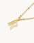 R Dainty Sigill Halsketten-Set, Gold