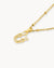 U Dainty Sigill Halsketten-Set, Gold