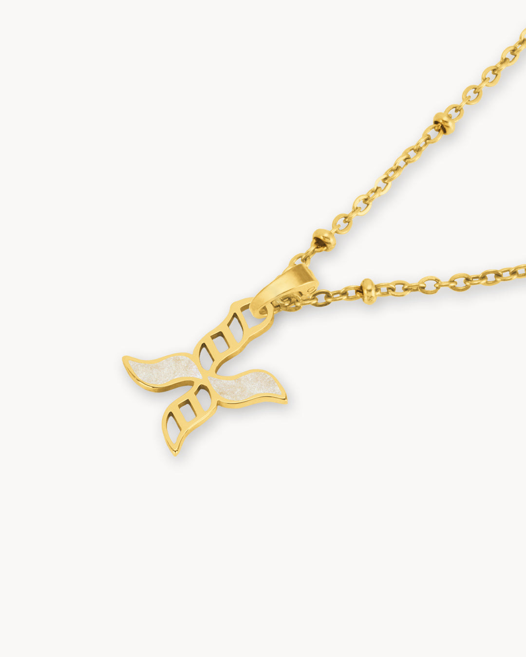 X Dainty Sigill Necklace Set, Gold
