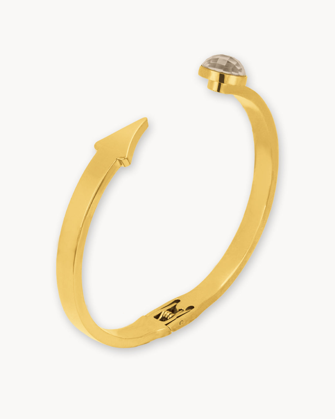 October Cupid Birthstone Bangle Set, Gold with Red Jewel Box
