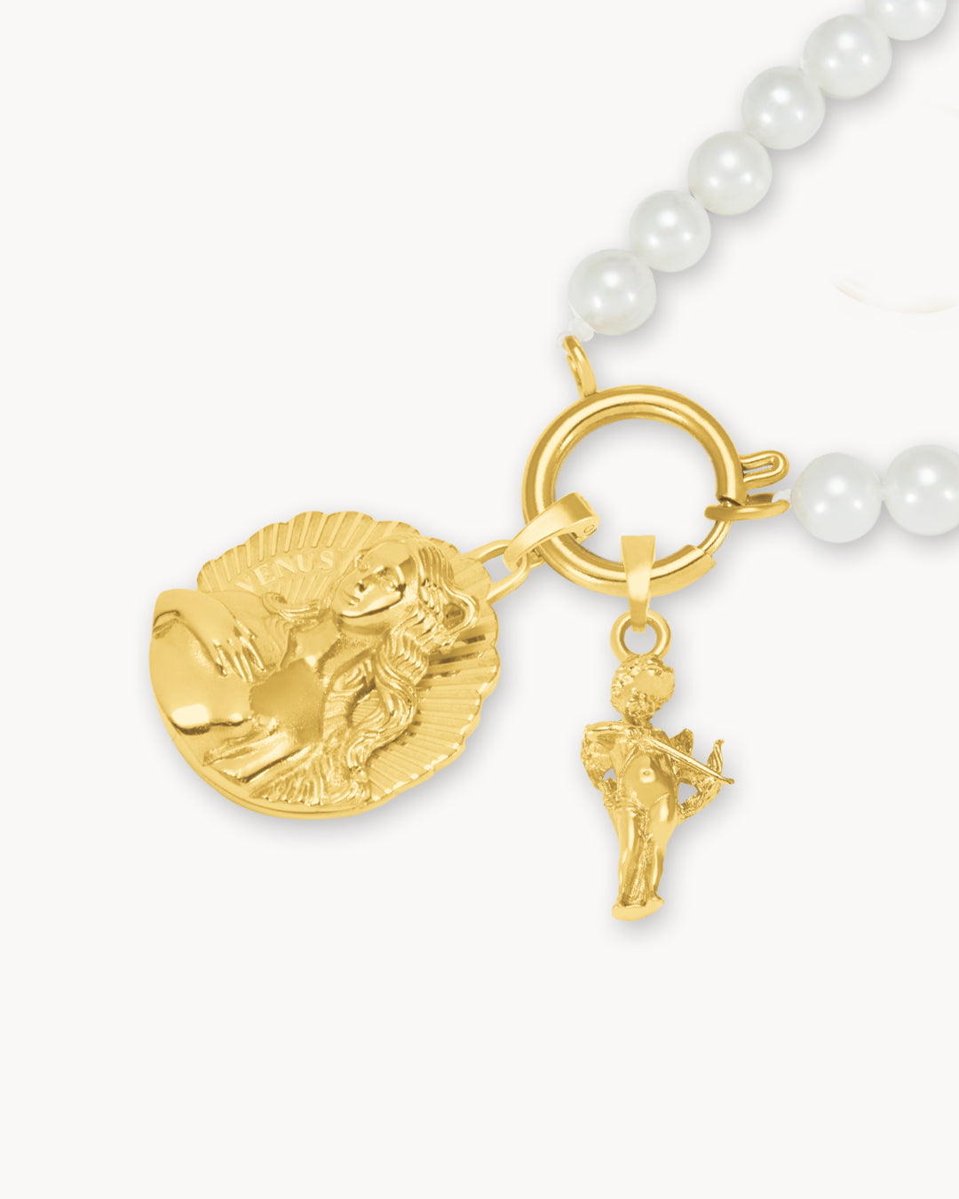 Amor-Venus-Perlenketten-Set, Gold