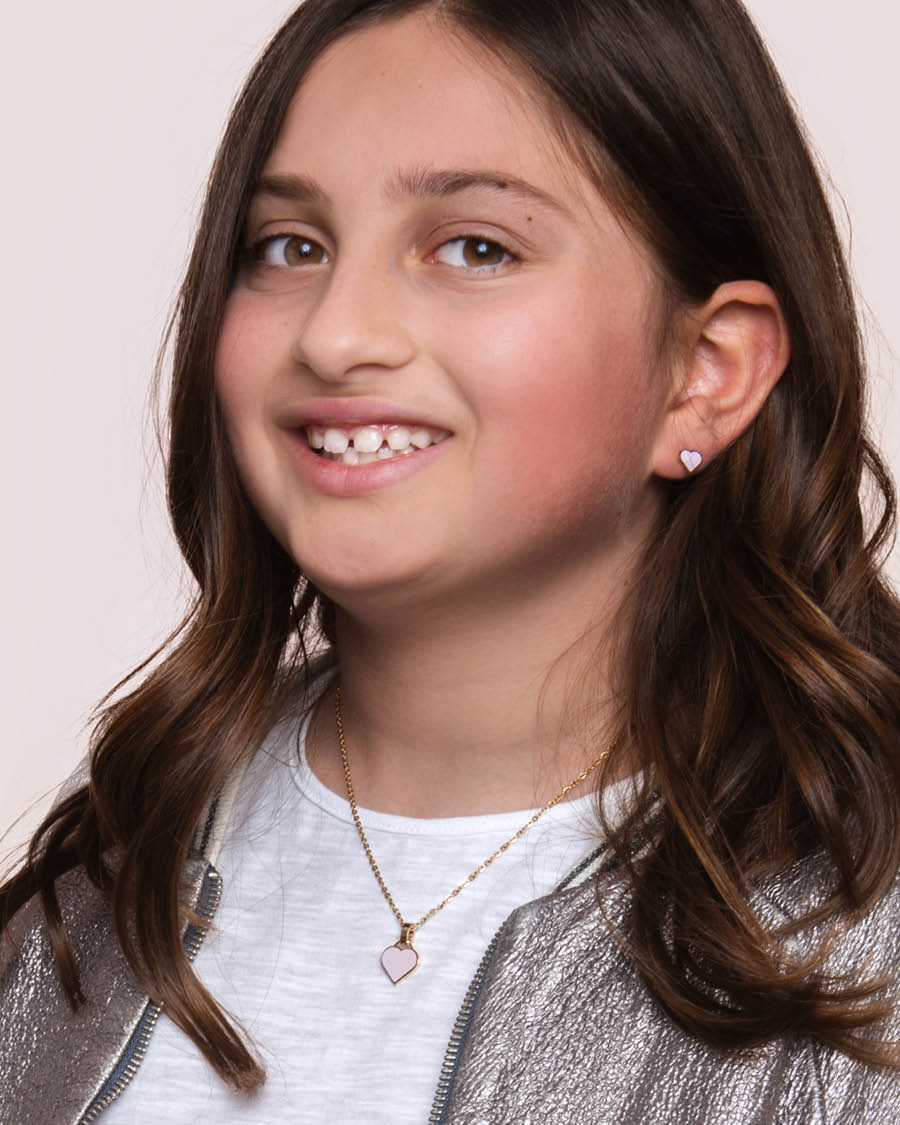 Little Heart Girls Pendant, Gold