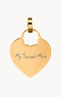 Nanna Heart Engraved Pendant, Gold