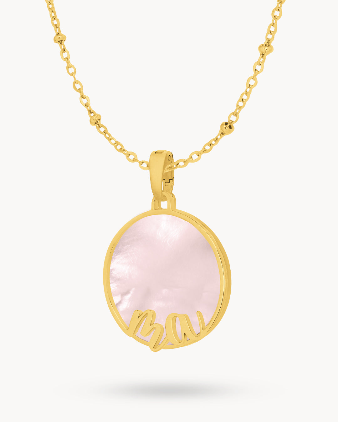 Ma Ribbon Protection Necklace Set, Gold