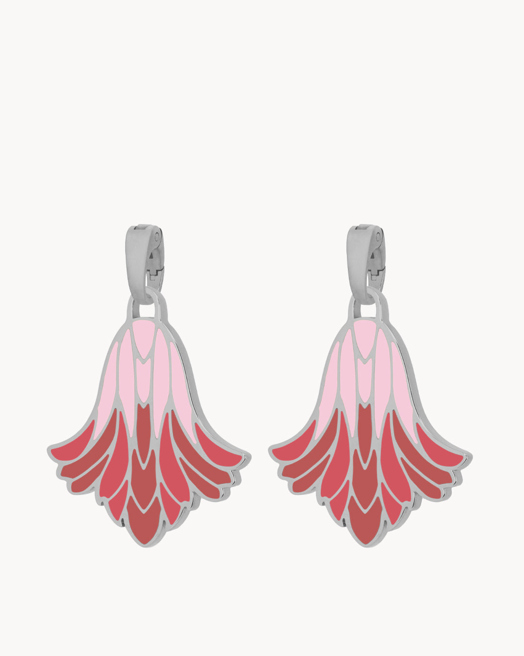 Joy Carnation Pendant, Silver Earring Pendants