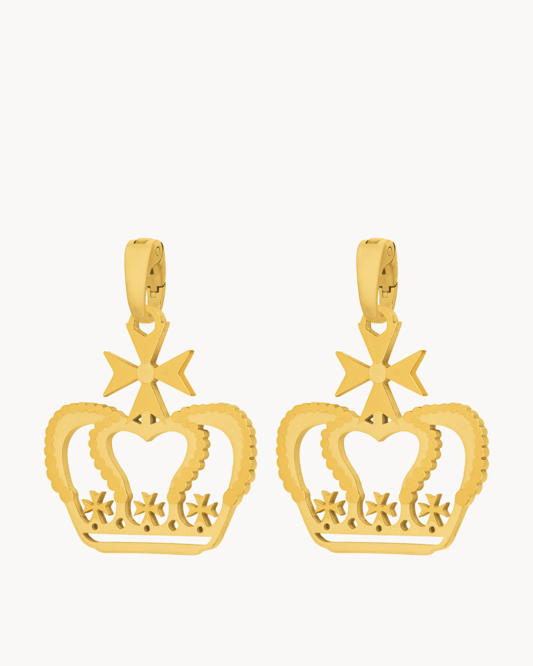 The Crown Pendant, Gold Earring Pendants