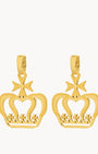 The Crown Pendant, Gold Earring Pendants