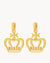 The Crown Pendant, Gold Earring Pendants